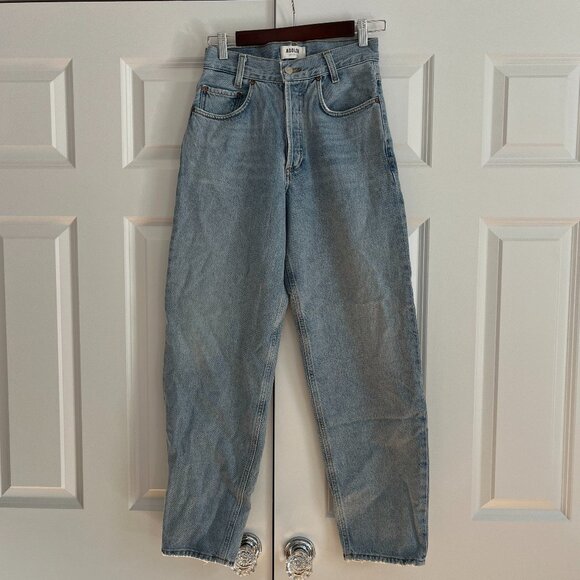 Agolde Denim - AGOLDE Tapered Baggy High Rise Jeans - Dimension 25